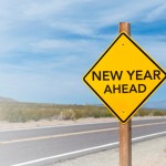 New Year Ahead road sign